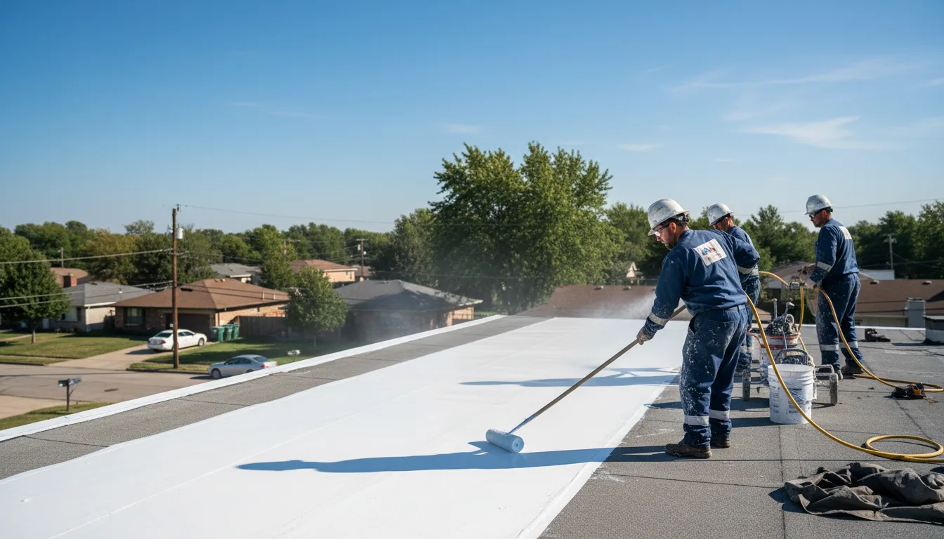 Commercial roof coating in Leetonia, OH near me